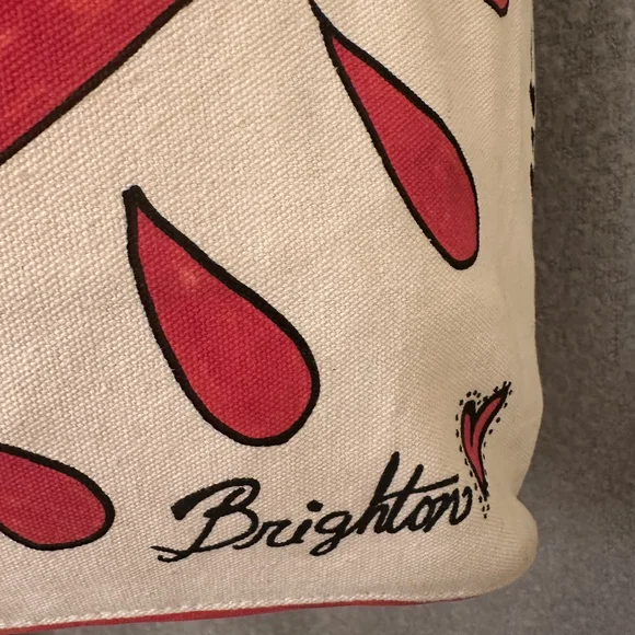 Brighton Red Heart Tote Bag - Picture 3 of 5